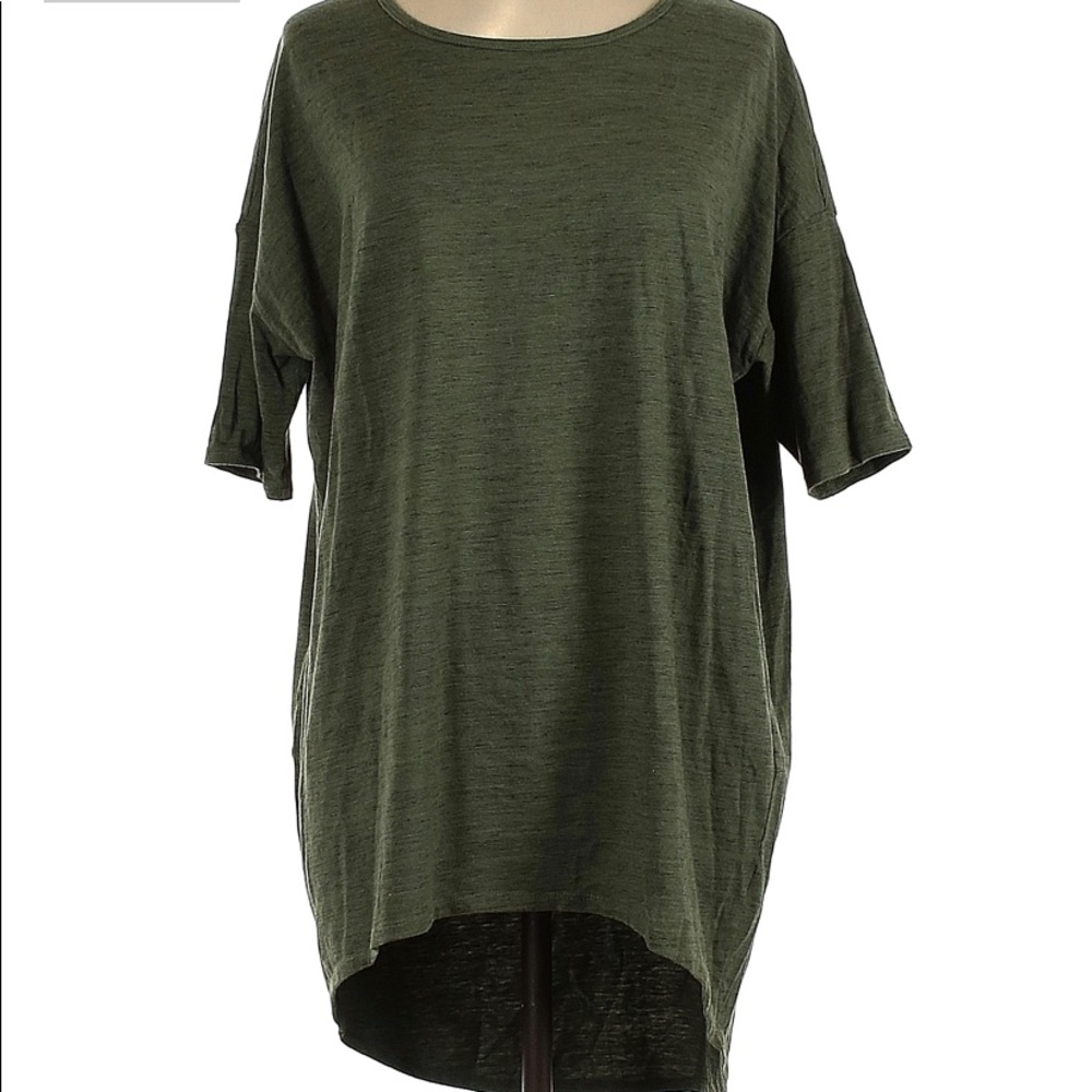 LULAROE olive green short sleeve shirt